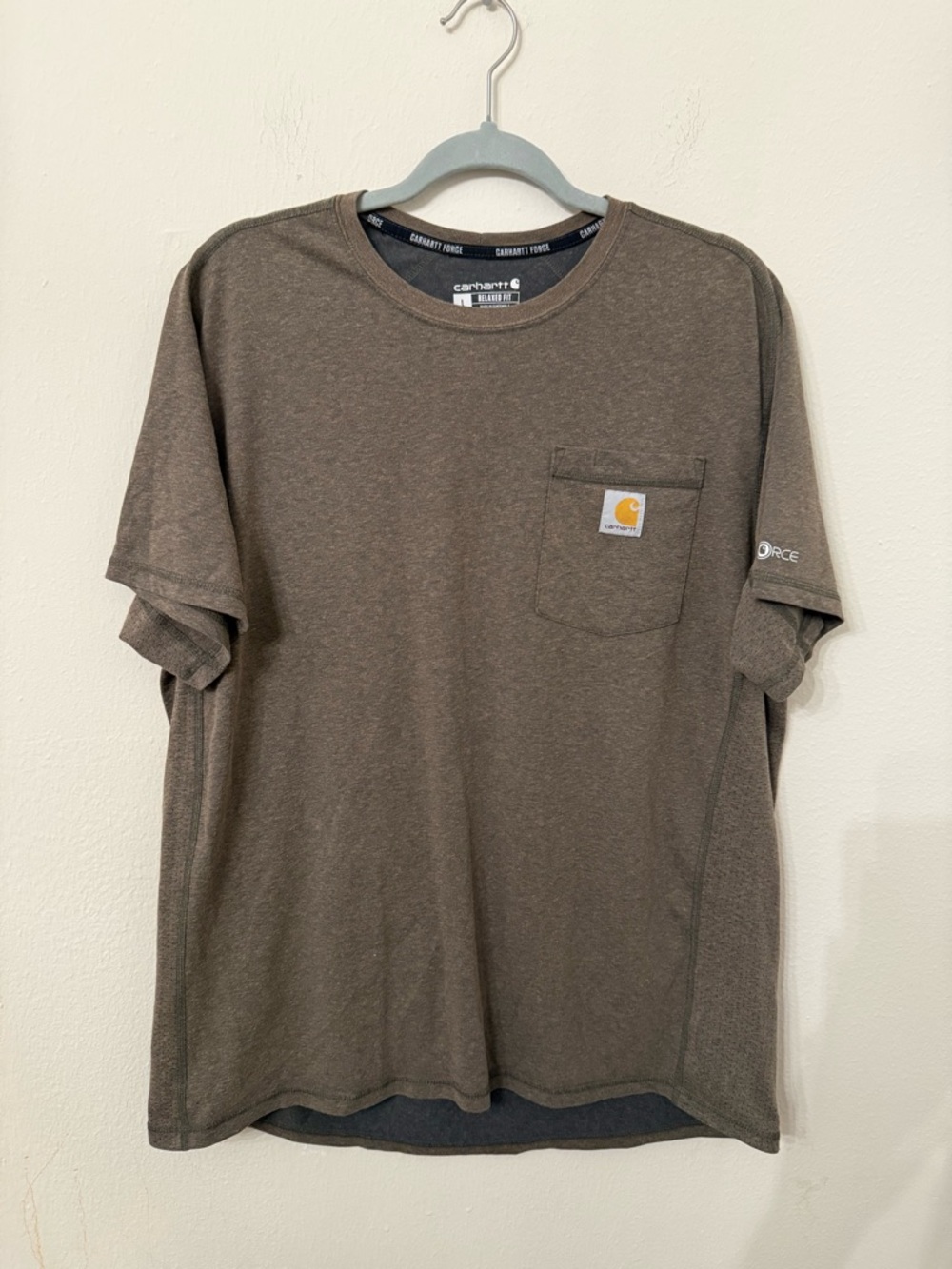 Carhartt Short-Sleeve Pocket Tee in Olive Brown